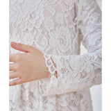 Long sleeves lace dress