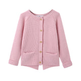 Toddler Girl Buttons Down Cardigan - pink
