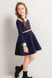 School girl dress - Uniform Sweater Ruffle Doll Collar